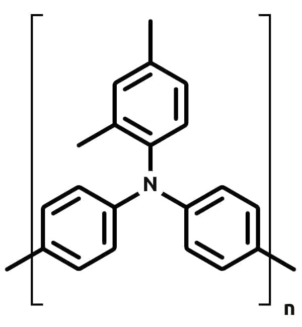 Poly[bis(4-phenyl)(2,4-dimethylphenyl)amine structure