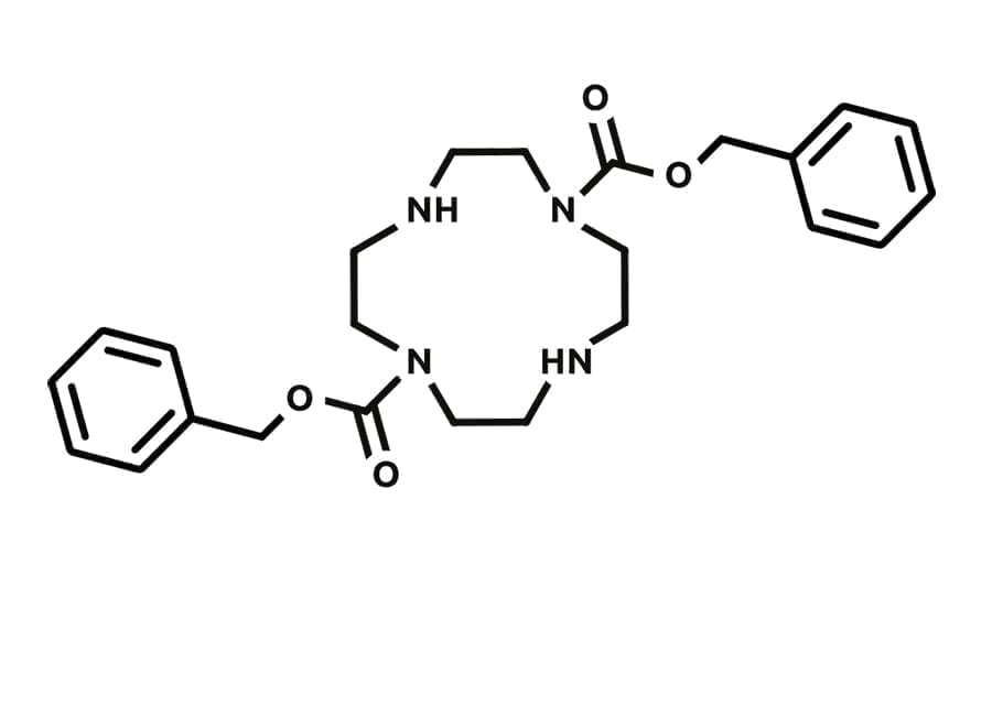 1,4,7,10-tetrazacyclo structuredodecane-1,7-bis(benzylcarbamide) (DiCBz)
